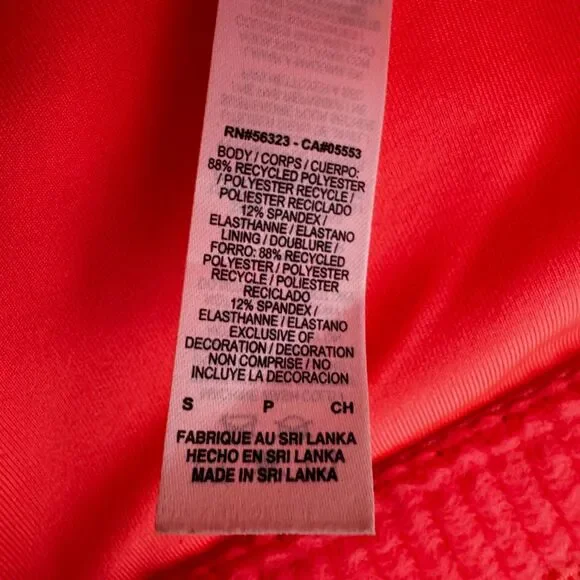 Nike Dri Fit Sports Bra Small Hot Pink Swoosh Unlined No Padding Gym Workout - Picture 5 of 9